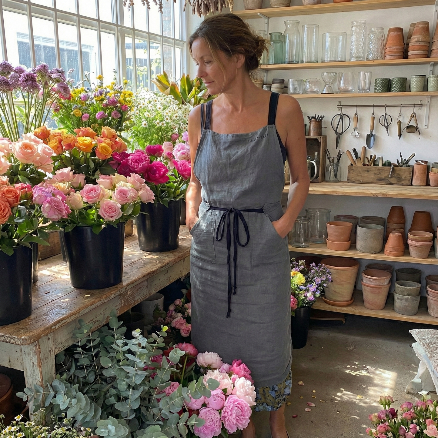 Delantal lino MARRAKECH 270gr/m2