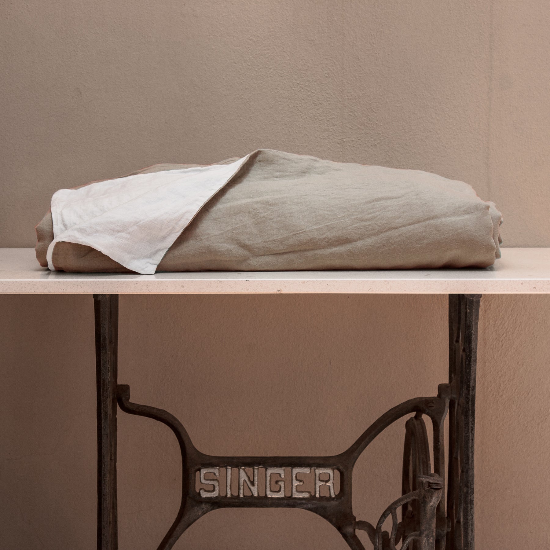 Fundas nórdicas lisas reversibles BLANCAS&NATURAL - dE.LENZO 