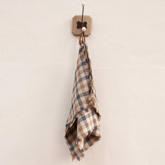 Paños de cocina de lino CUADROS AZULES