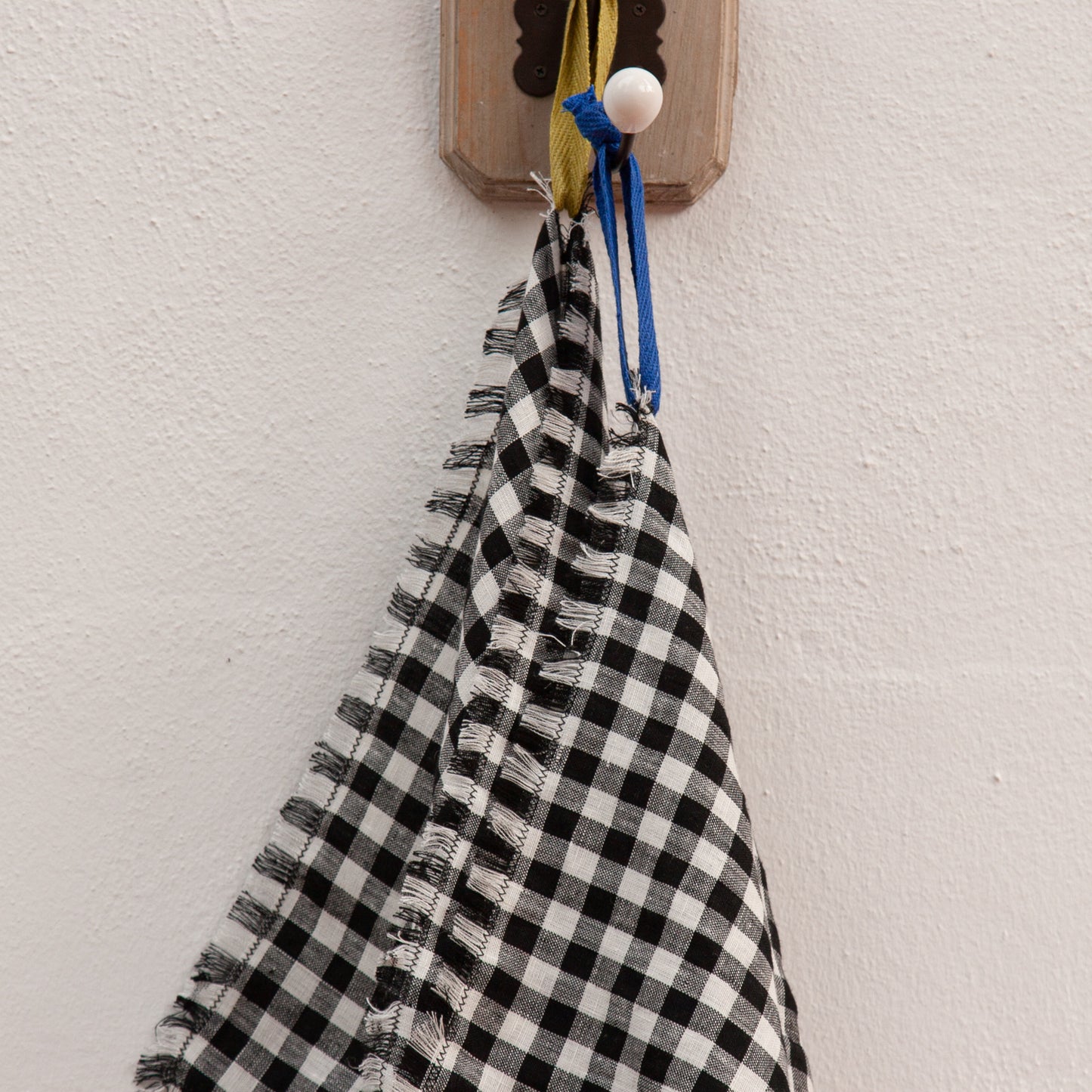 Paños de cocina de lino VICHY NEGRO