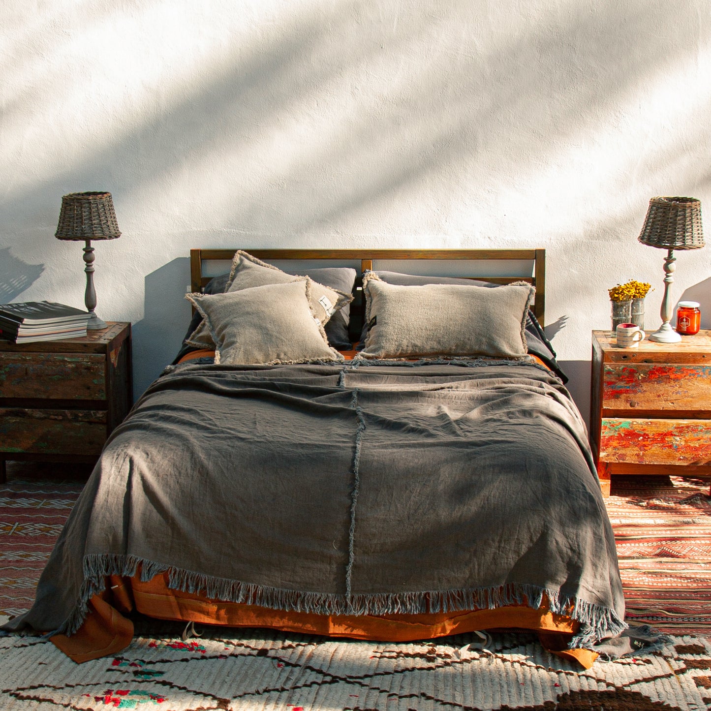 Colchas de lino lavado MARRAKECH