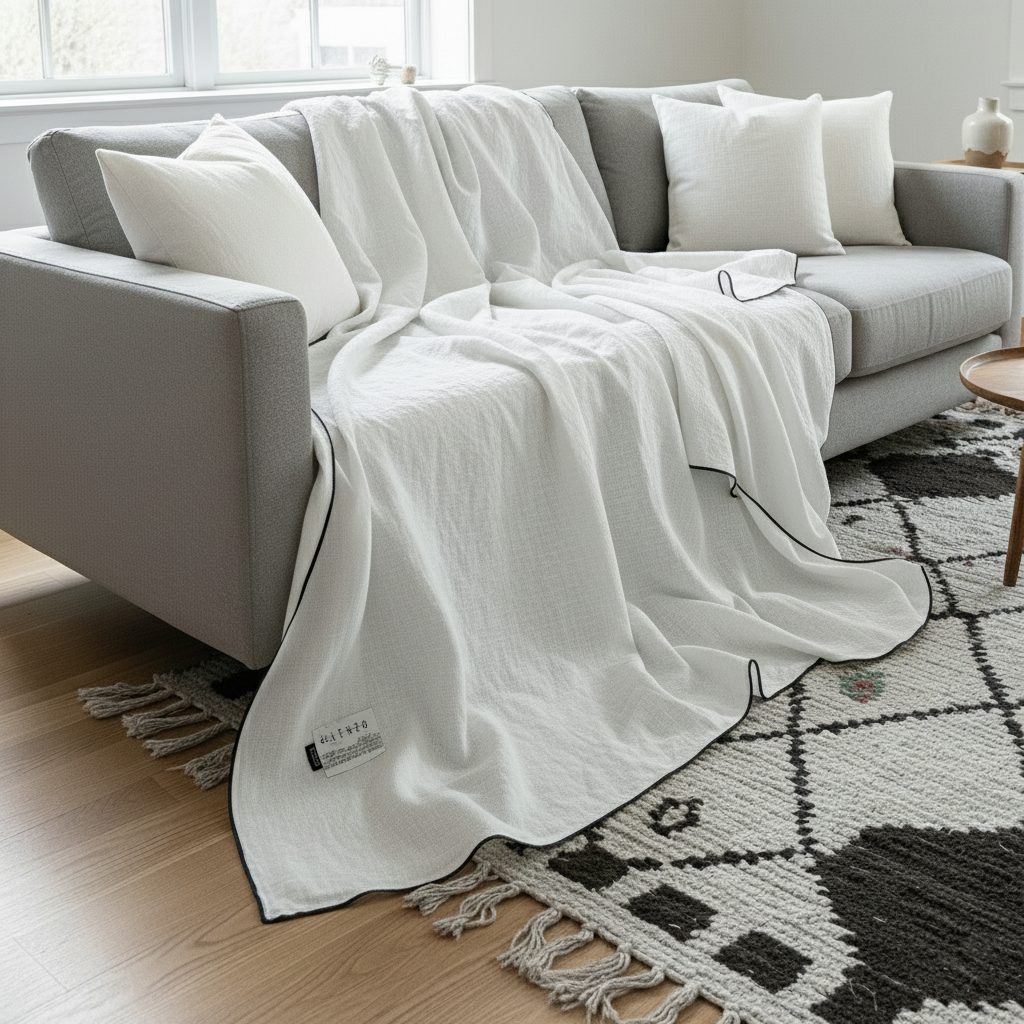 Plaids para SOFÁ de lino lavado CLÁSICO