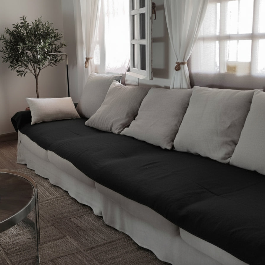 Plaids para SOFÁ de lino lavado CLÁSICO