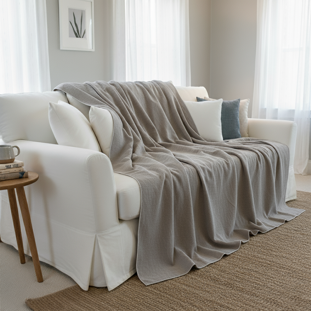 Plaids para SOFÁ de lino lavado CLÁSICO