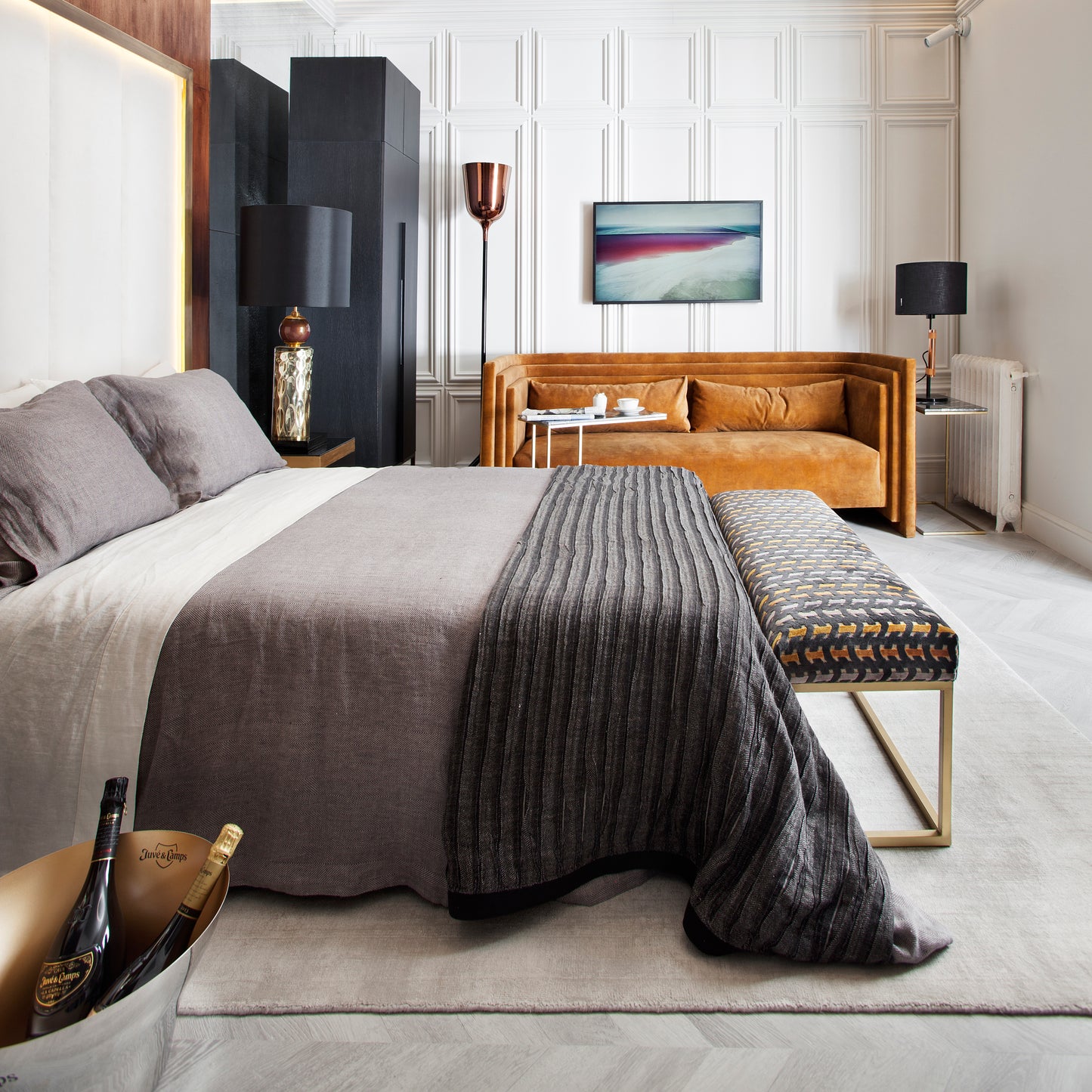 Plaid/Colcha dE.LENZO GRIS