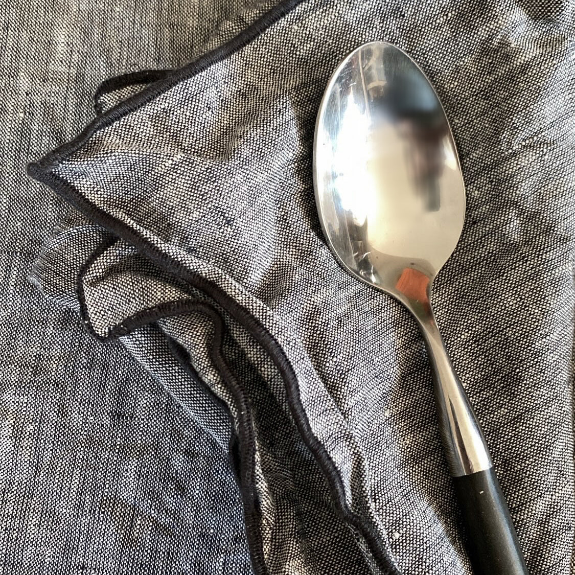 Servilletas de lino GRIS JASPEADO