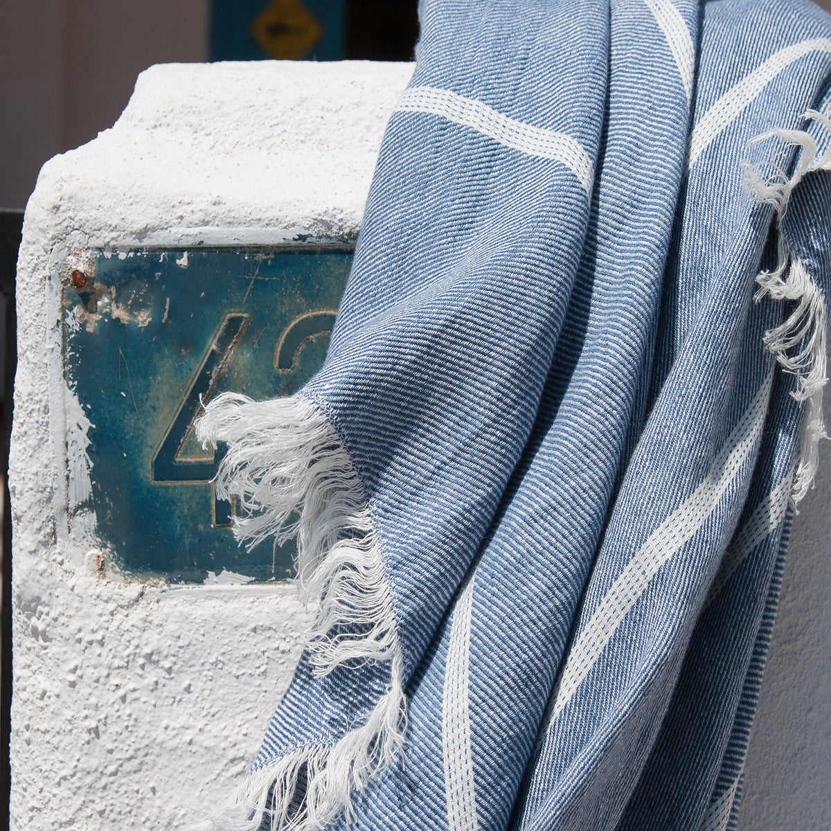 Toallas plaid de lino